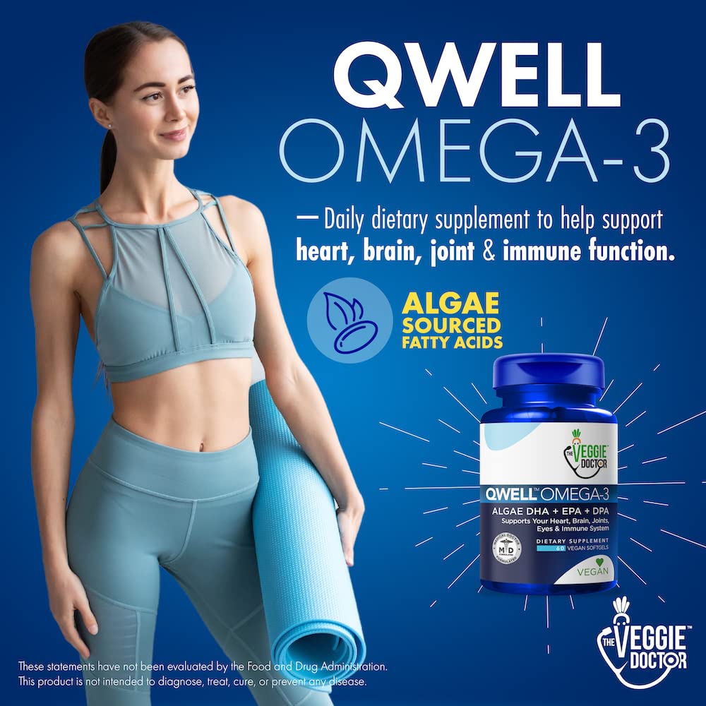 Vegan Omega 3 Supplement – Algae Omega 3 with DHA EPA DPA – Vegan Capsules from Algal – Fish Oil Alternative – Plant-Based Algae Oil Formula – Non-GMO - Maple Wellness Supplements