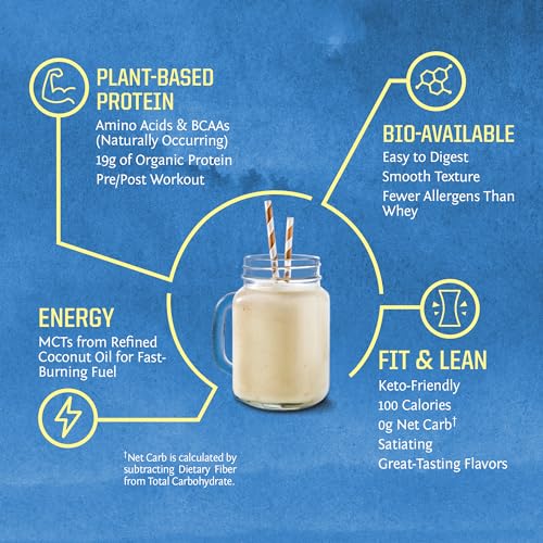 Vegan Organic Protein Powder Plant-based | BCAA Amino Acids Hemp Seed Soy Free - Maple Wellness Supplements