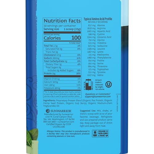 Vegan Organic Protein Powder Plant-based | BCAA Amino Acids Hemp Seed Soy Free - Maple Wellness Supplements
