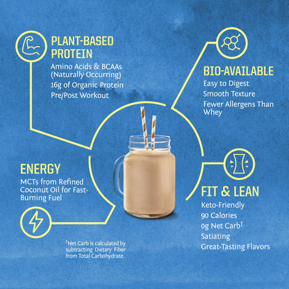 Vegan Protein Powder with BCAA | Organic Hemp Seed Protein Gluten Free Non-GMO - Maple Wellness Supplements