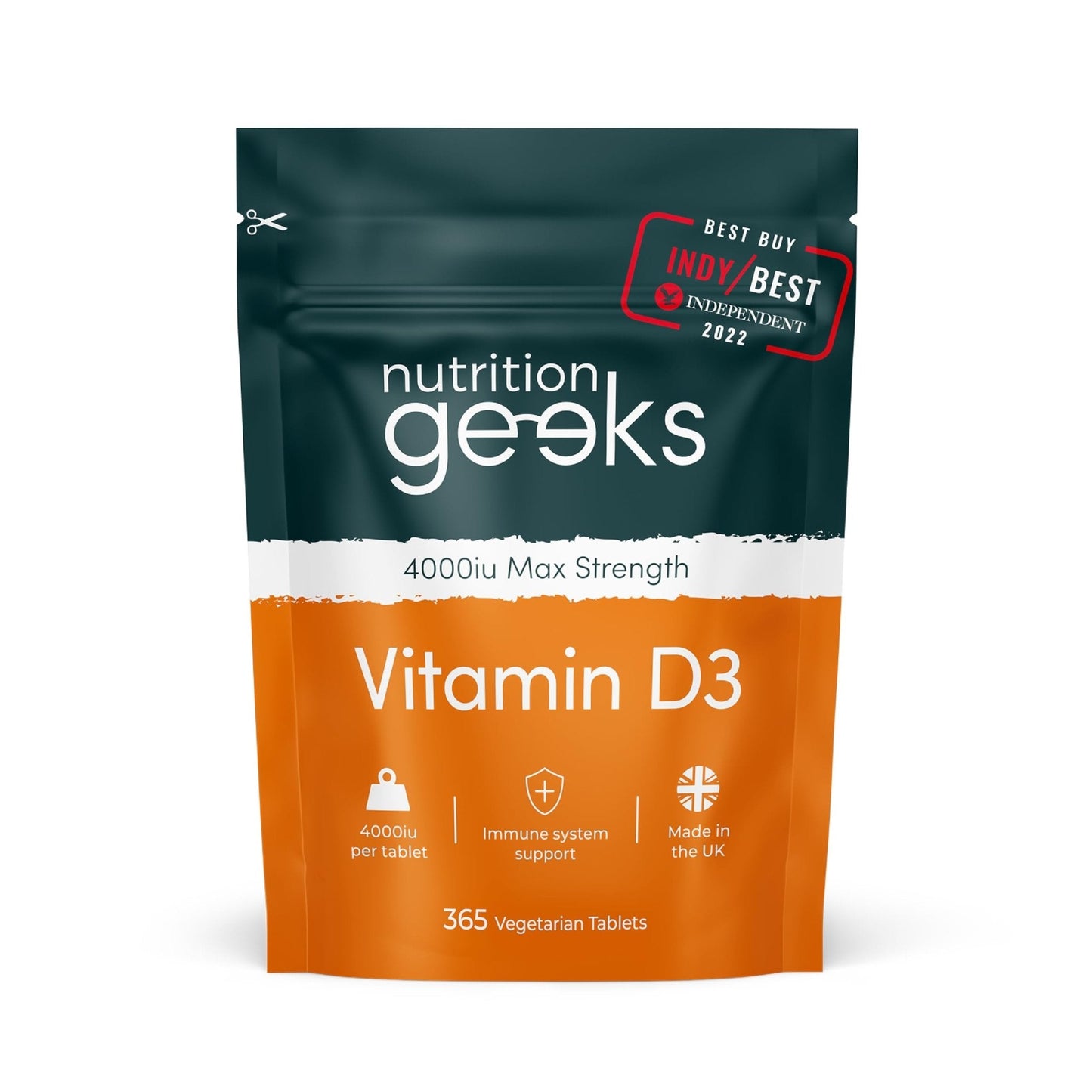 Vegetarian Vitamin D3 4000 iu - 1 Year Supply, 365 Easy-Swallow High Strength Vitamin - Maple Wellness Supplements