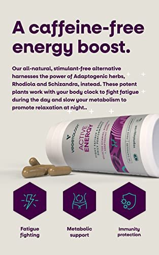 Vegetology Energy Supplements – Iron, Vitamin C & B2, B12, Folate & More – Vitamin Supple - Maple Wellness Supplements