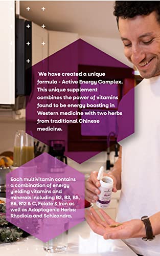 Vegetology Energy Supplements – Iron, Vitamin C & B2, B12, Folate & More – Vitamin Supple - Maple Wellness Supplements