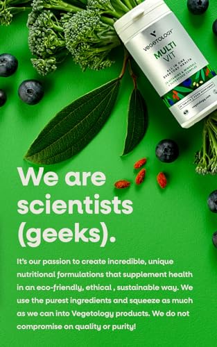Vegetology MultiVit Vegan Multivitamins w/26 Vitamin & Mineral Supplements - Maple Wellness Supplements