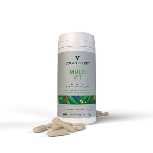 Vegetology MultiVit Vegan Multivitamins w/26 Vitamin & Mineral Supplements - Maple Wellness Supplements