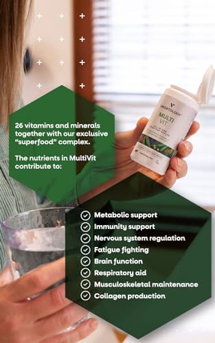 Vegetology MultiVit Vegan Multivitamins w/26 Vitamin & Mineral Supplements - Maple Wellness Supplements