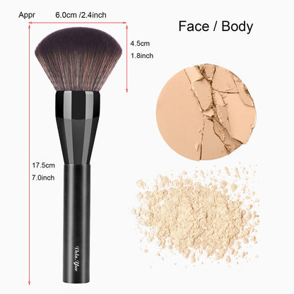 Vela.Yue Large Powder Brush Soft Face Loose Mineral Foundation Blusher Bronzer Makeup Brush - Maple Wellness Supplements