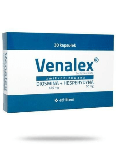 Venalex 30 capsules 450 mg diosmin+ 50 mg For Strong heart, Fatigue, Varicose Veins And Swelling - Maple Wellness Supplements