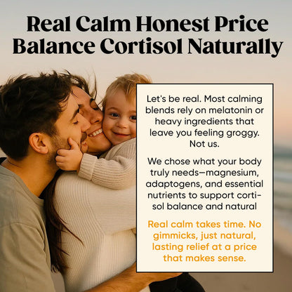 Venture Pal Calm Drink Mix, 12-in-1 Cortisol Reducer and Sleep Aid with Magnesium Glycinate, Ashwagandha, L-Theanine,Vitamin D, Calm Magnesium Powder - Maple Wellness Supplements