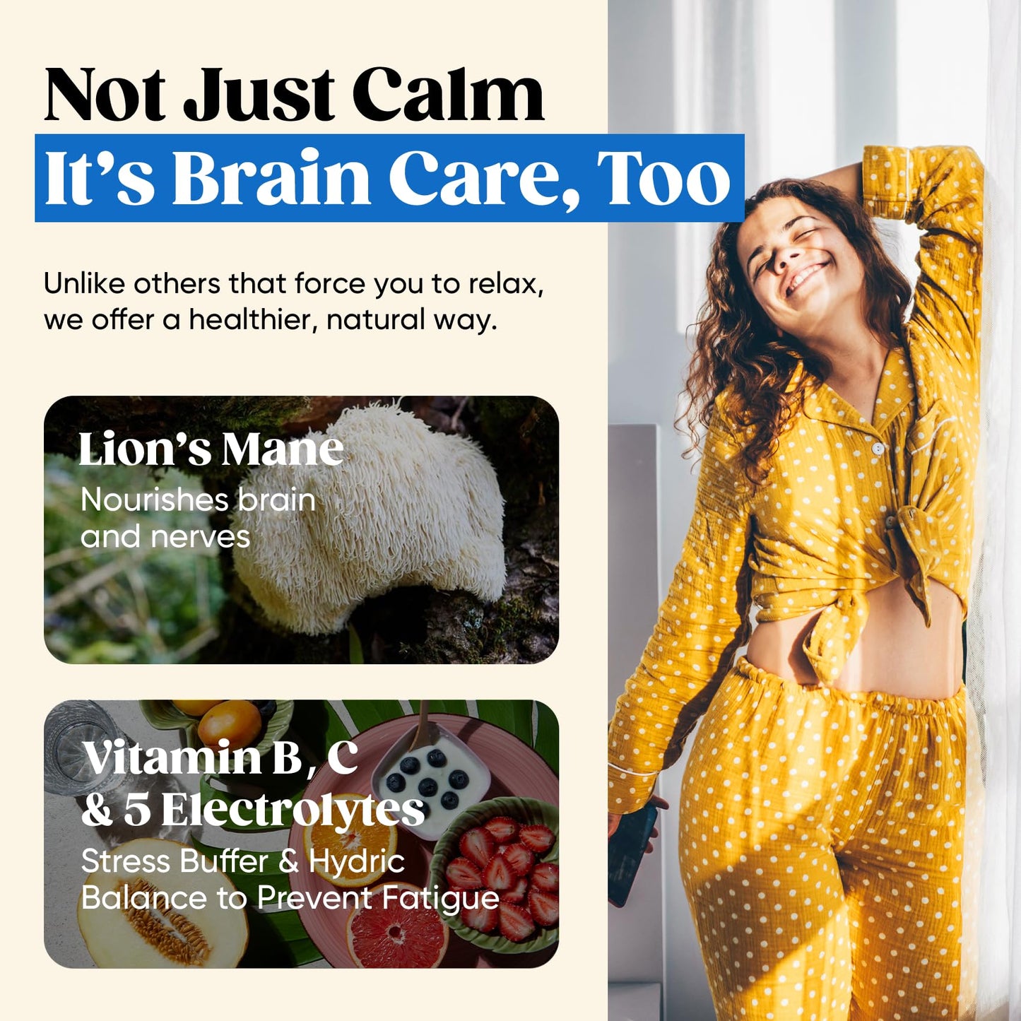 Venture Pal Calm Drink Mix, 12-in-1 Cortisol Reducer and Sleep Aid with Magnesium Glycinate, Ashwagandha, L-Theanine,Vitamin D, Calm Magnesium Powder - Maple Wellness Supplements
