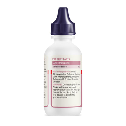 Vetnique Oticbliss Cat & Dog Ear Infection Treatment | Dog Ear Allergy Relief Drops, MicroSilver Yeast Infection Treatment for Dogs, Hydrocortisone for Itching, Redness Swelling (Ear Allergy Drops) - Maple Wellness Supplements
