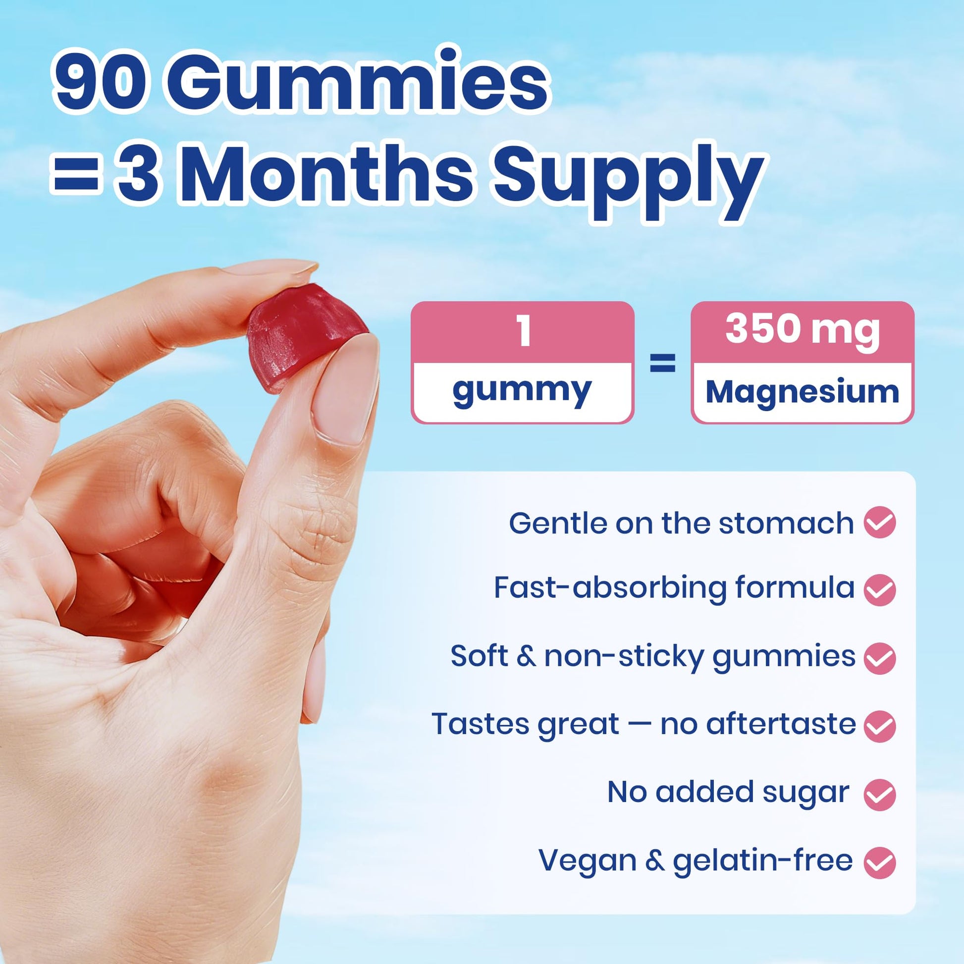 VEV Deep Calm Magnesium Complex 14-in-1 Gummies with Ashwagandha, L-Theanine, Vitamin D3 & Zinc for Women and Men, Vegan Magnesium Glycinate Gummies, 90 Gummies, Pack of 1 - Maple Wellness Supplements