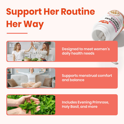 VEV Deep Calm Magnesium Complex for Women – Glycinate, Malate, B6, L-Theanine & Holy Basil – Support for Daily Magnesium & Stress Relief – 120 Vegan Capsules - Maple Wellness Supplements
