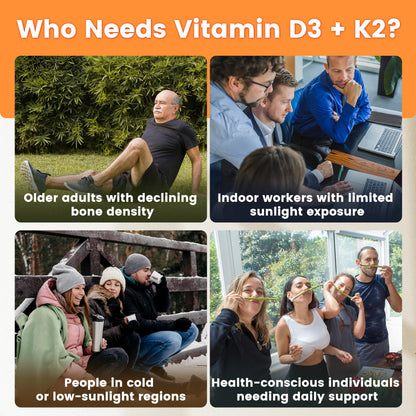 VEV Vitamin D3 K2 10,000 IU Magnesium Supplement – with Vitamin D and K (MK-7), Magnesium Glycinate & Malate, Zinc Citrate - Maple Wellness Supplements