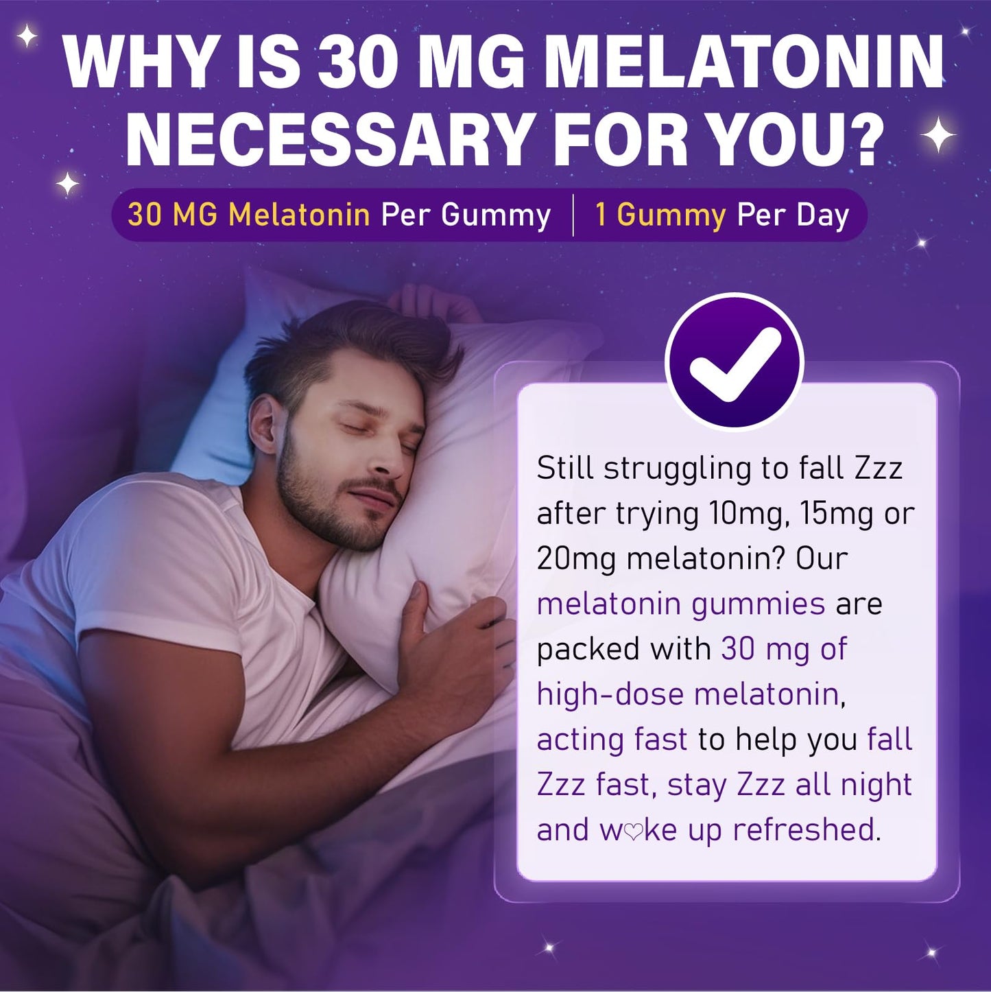 Veyttisy Melatonin 30mg Gummies for Adults - Sugar Free Melatonin Gummies Maximum Strength with Magnesium, B6, GABA & Botanical Blend - Non-Habit Forming,Vegan - Maple Wellness Supplements