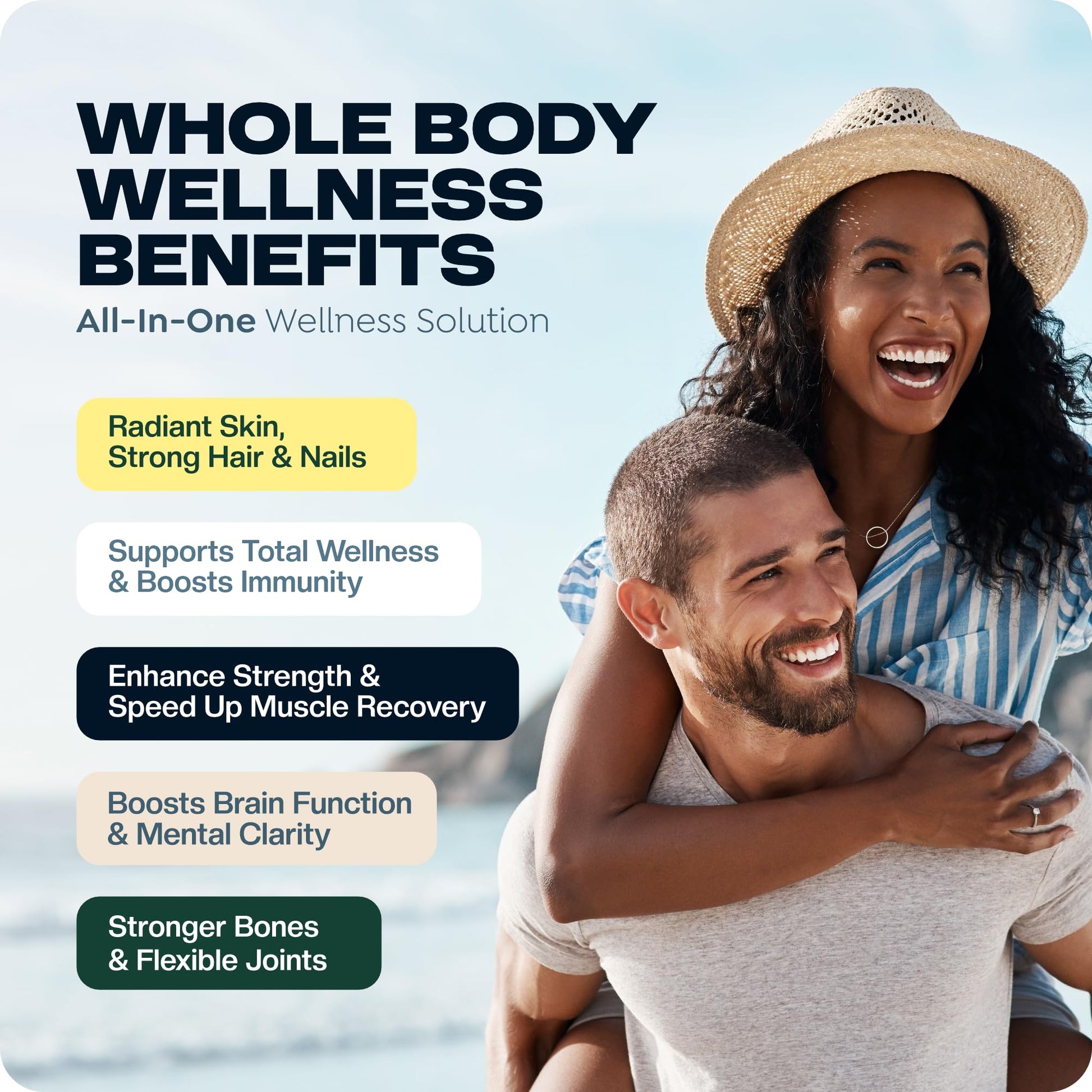 Vezzyl - Collatine - Premium Collagen Peptides + Creatine with Vitamin C, Hyaluronic Acid and Magnesium for Skin, Hair, Nails, Bone & Joint, Muscle, Immune and Cognitive Aid (.55 LB (250 G/8.8 OZ) - Maple Wellness Supplements