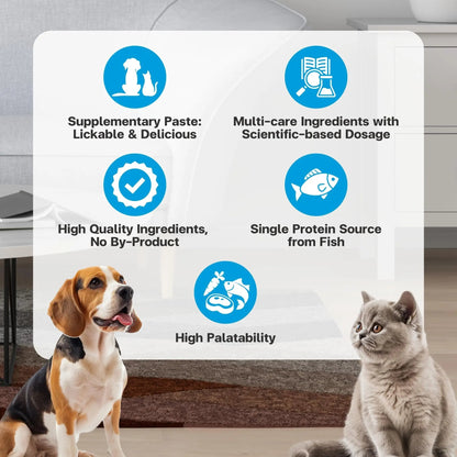 VFcare BIO Supplement for Cats & Dogs – Anti Diarrhea for Dogs, Gut Health Paste with Postbiotics, Prebiotics, FOS, L-137, Yeast Extract – Anti Diarrhea for Dogs, 30 Sachets - Maple Wellness Supplements