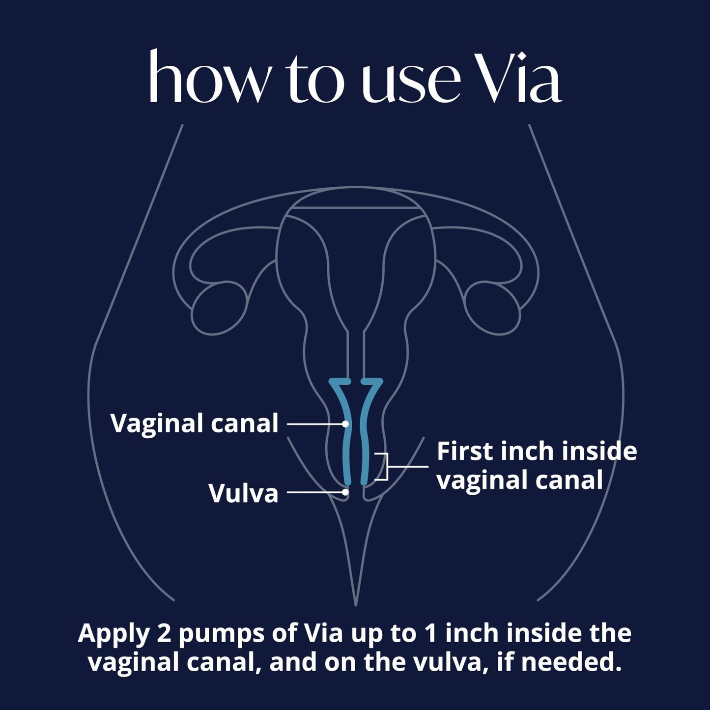 Via by Solv Wellness Vaginal Moisturizer Cream for Women, Non-Hormonal, Water-Based, Made with Hyaluronic Acid, Vitamins, Peptides, Jojoba Oil, 30 ml - Maple Wellness Supplements