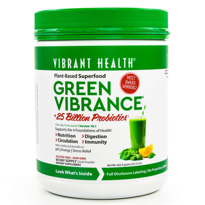 Vibrant Health Green Vibrance Powder, 23.28 oz - Maple Wellness Supplements
