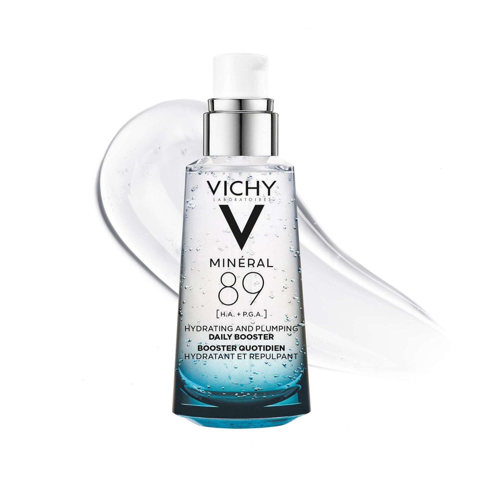 VICHY Mineral 89 Booster, Pure Hyaluronic Acid Serum for Face with Polyglutamic Acid for Skin Barrier Repair, Plumps & Hydrates - Maple Wellness Supplements