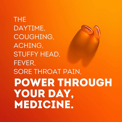 Vicks DayQuil Cold & Flu Medicine, Non-Drowsy Powerful Multi-Symptom Daytime Relief for Headache, Fever, Sore Throat, Minor Aches and Pains, Nasal Congestion, Sinus Pressure and Cough, 48 Liquicaps - Maple Wellness Supplements