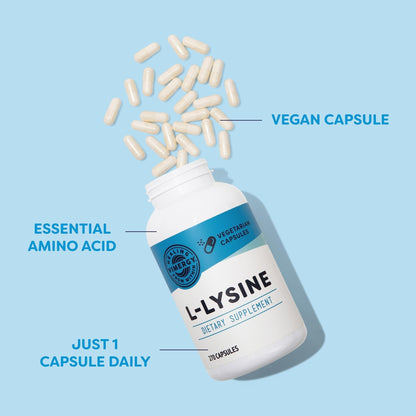 Vimergy L-Lysine – Promotes Healthy Skin, Hair & Nails* – Supports Healthy Metabolism* – Vegan, Non-GMO & Gluten-Free – 270 Capsules - Maple Wellness Supplements