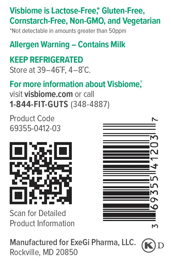 Visbiome® GI Care - High Potency Probiotic - 112.5 Billion CFU Live Probiotics, Original De Simone Formulation - Maple Wellness Supplements