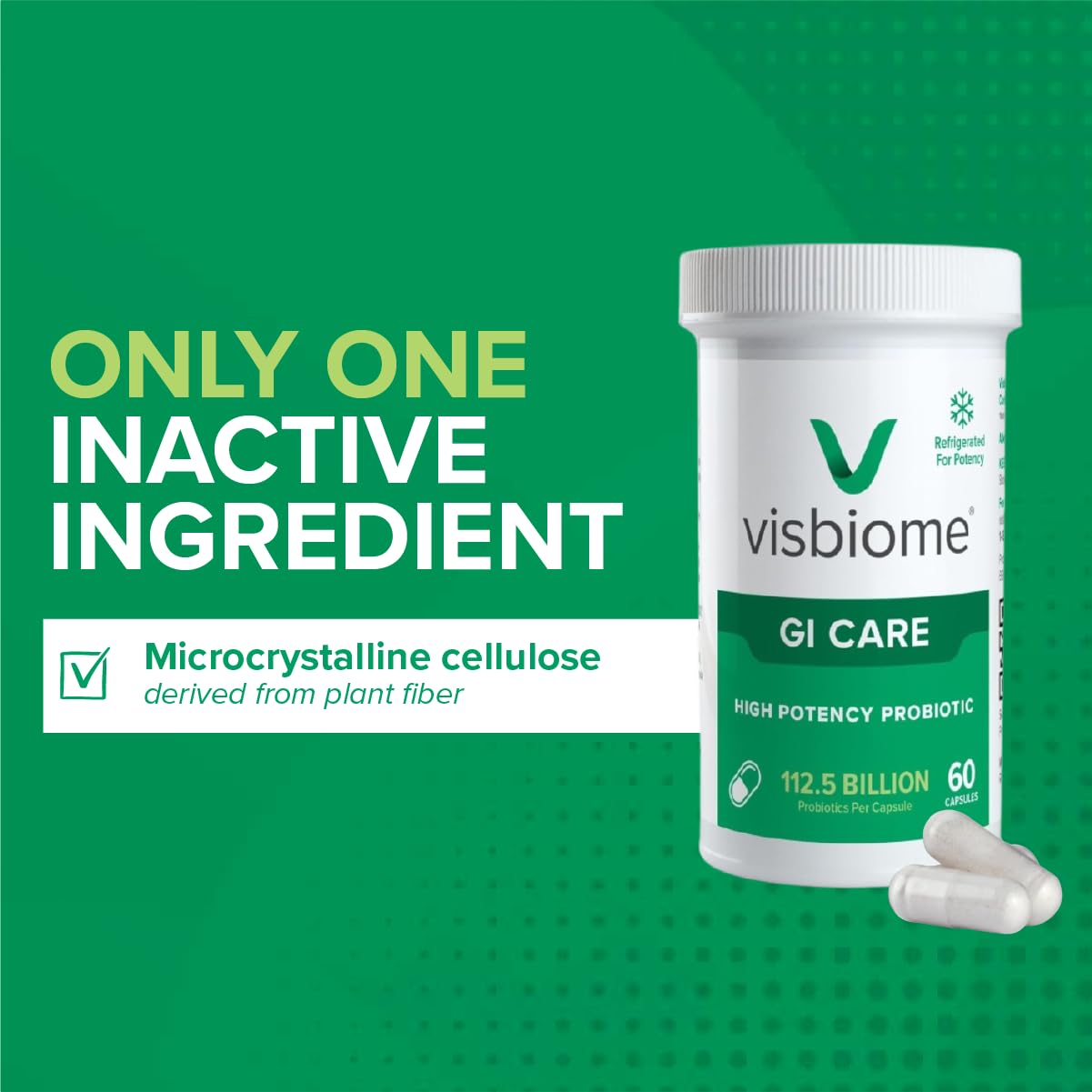 Visbiome® GI Care - High Potency Probiotic - 112.5 Billion CFU Live Probiotics, Original De Simone Formulation - Maple Wellness Supplements