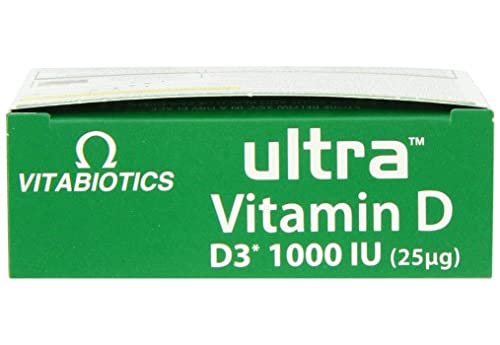 Vitabiotics Ultra Vitamin D Tablets 1000IU Optimum Level -96 count (Pack of 1) - Maple Wellness Supplements