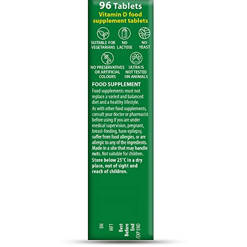 Vitabiotics Ultra Vitamin D Tablets 2000IU Extra Strength - 96 Count ( Pack of 1) - Maple Wellness Supplements