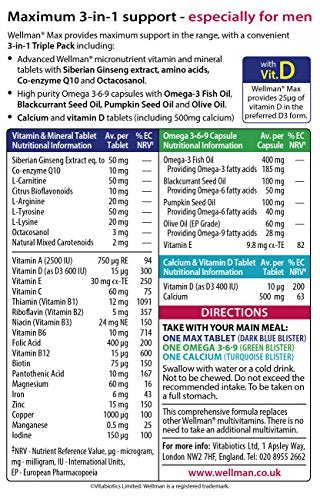 Vitabiotics Wellman Max - 84 Tablets/Capsules - Maple Wellness Supplements