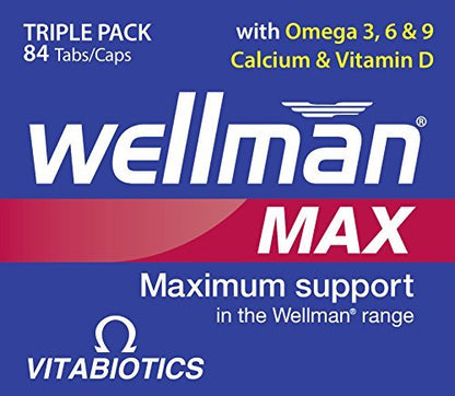 Vitabiotics Wellman Max - 84 Tablets/Capsules - Maple Wellness Supplements
