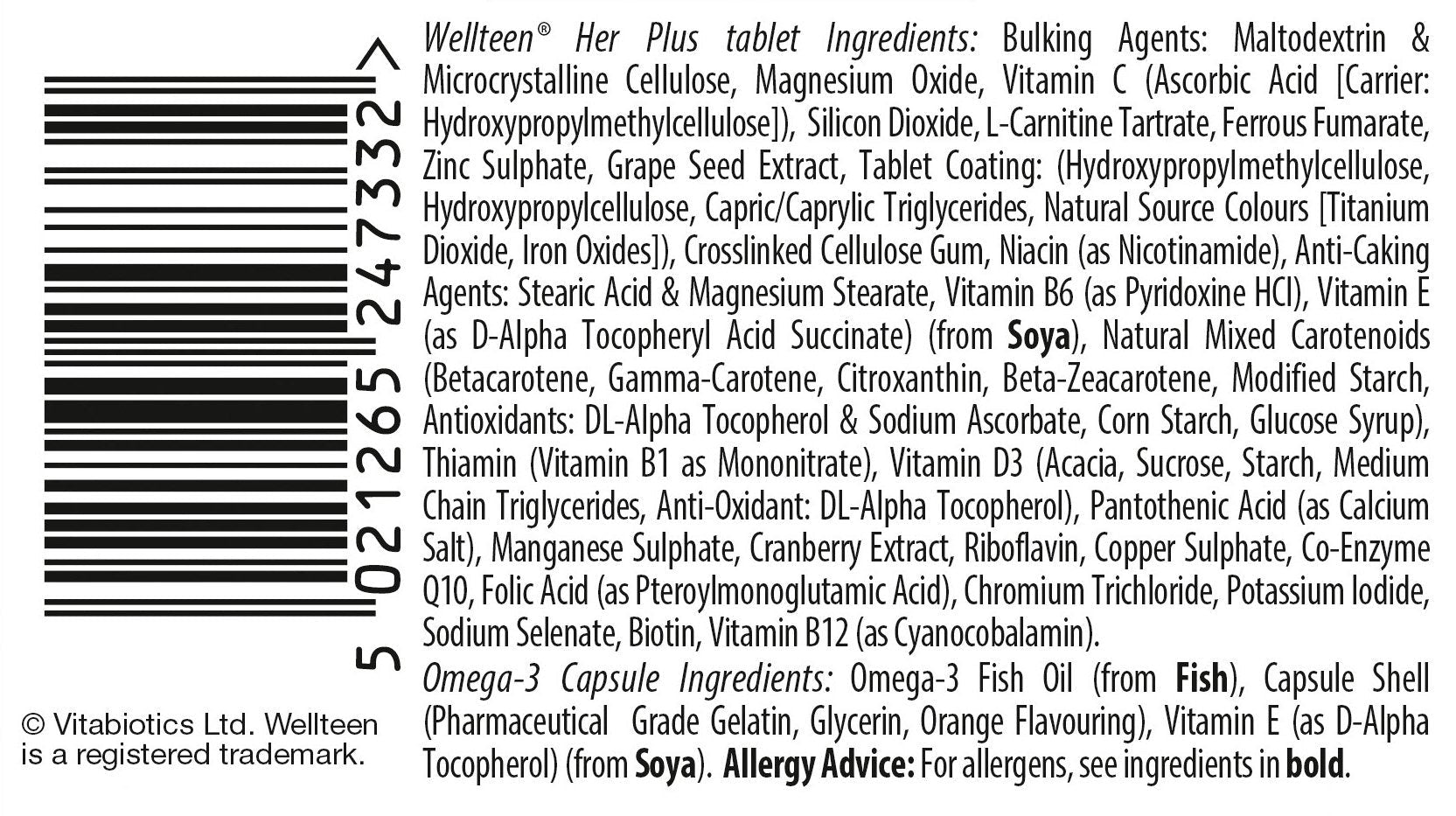 Vitabiotics Wellteen Her Plus - 56 Tablets/Capsules, 56 Count (Pack of 1) - Maple Wellness Supplements