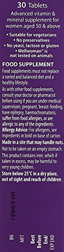 Vitabiotics Wellwoman 50+, 30 Tablets, Pack of 1 - Maple Wellness Supplements