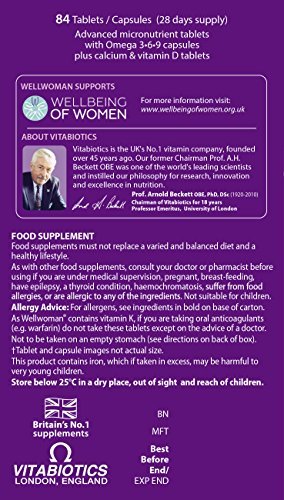 Vitabiotics Wellwoman Max, 84 Capsules - Maple Wellness Supplements
