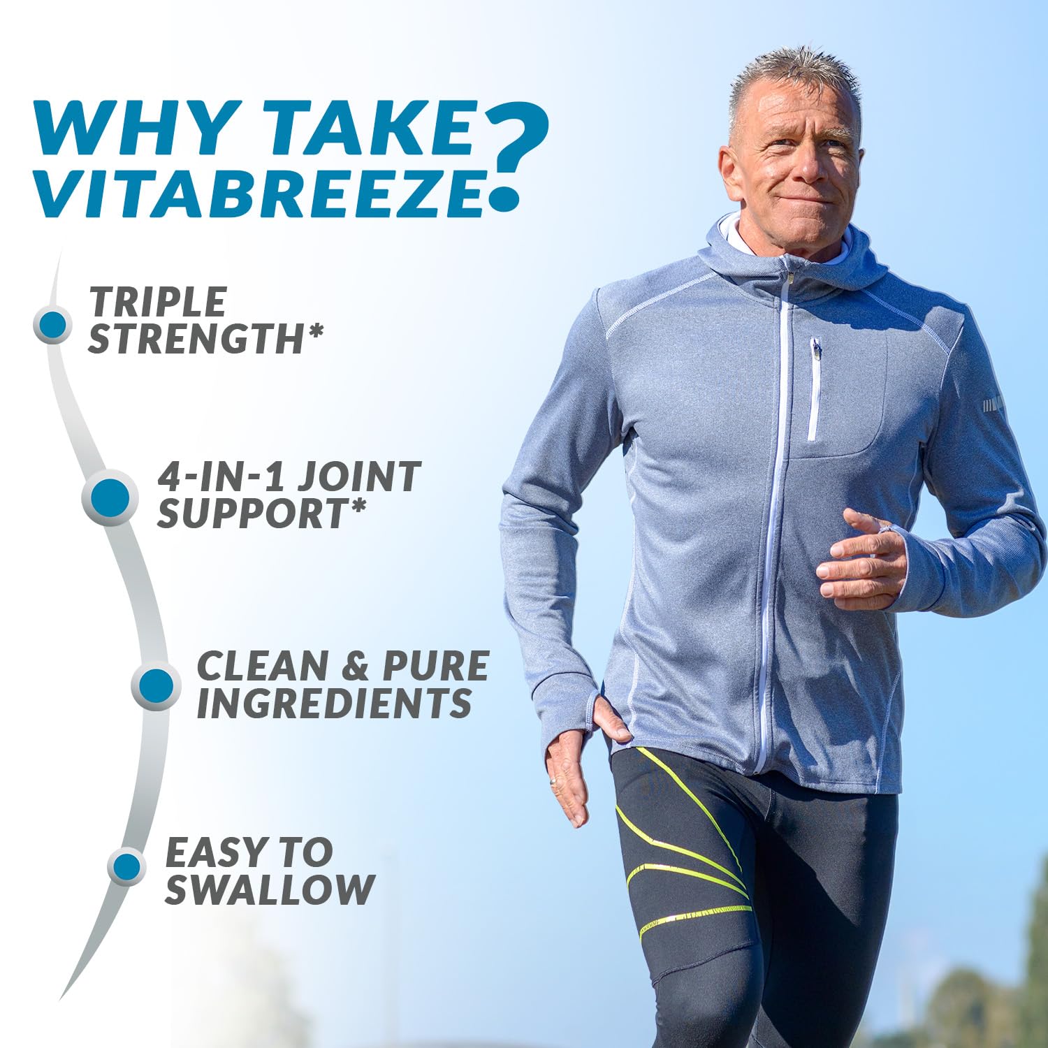 VitaBreeze Glucosamine Chondroitin, MSM & Turmeric Dietary Supplement - 248 Capsules - Maple Wellness Supplements