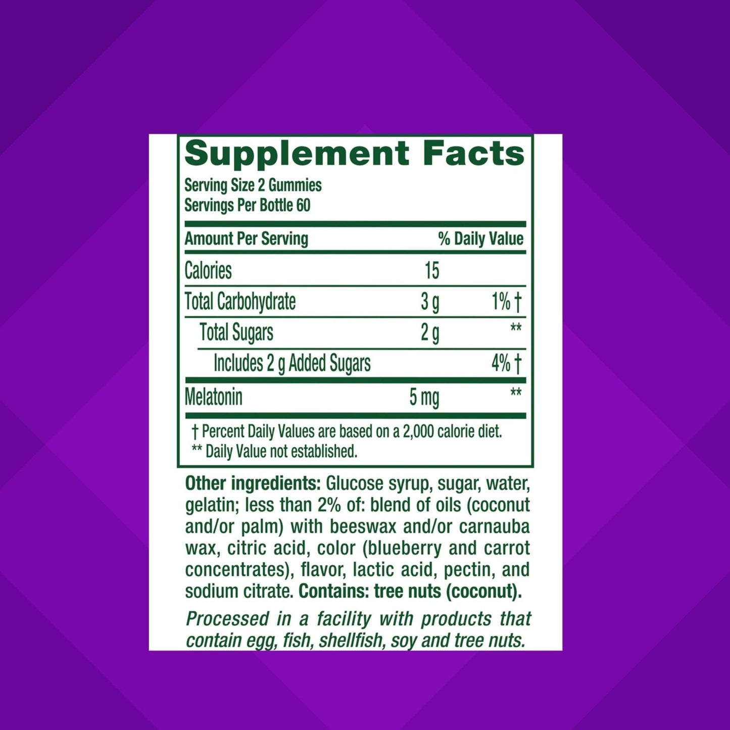 Vitafusion Extra Strength Melatonin Gummy Vitamins, 5mg, 120 ct Gummies - Maple Wellness Supplements