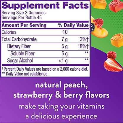 Vitafusion Fiber Well Sugar Free Fiber Supplement & Chewable Calcium Gummy Vitamins - Maple Wellness Supplements