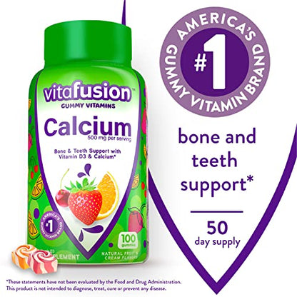 Vitafusion Fiber Well Sugar Free Fiber Supplement & Chewable Calcium Gummy Vitamins - Maple Wellness Supplements