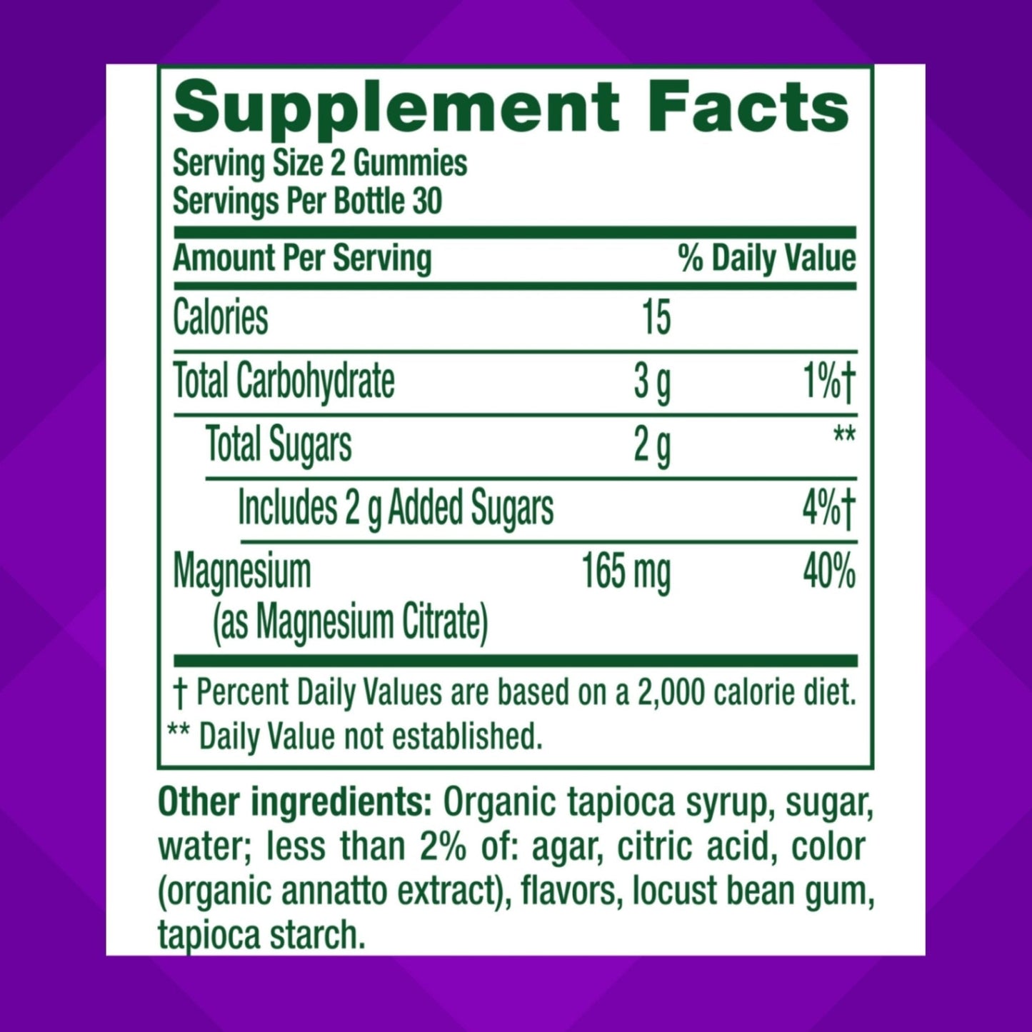 vitafusion Magnesium Gummy Supplement, Bring calm to your vitamin routine, Tropical Citrus Flavor, 60 Gummies - Maple Wellness Supplements