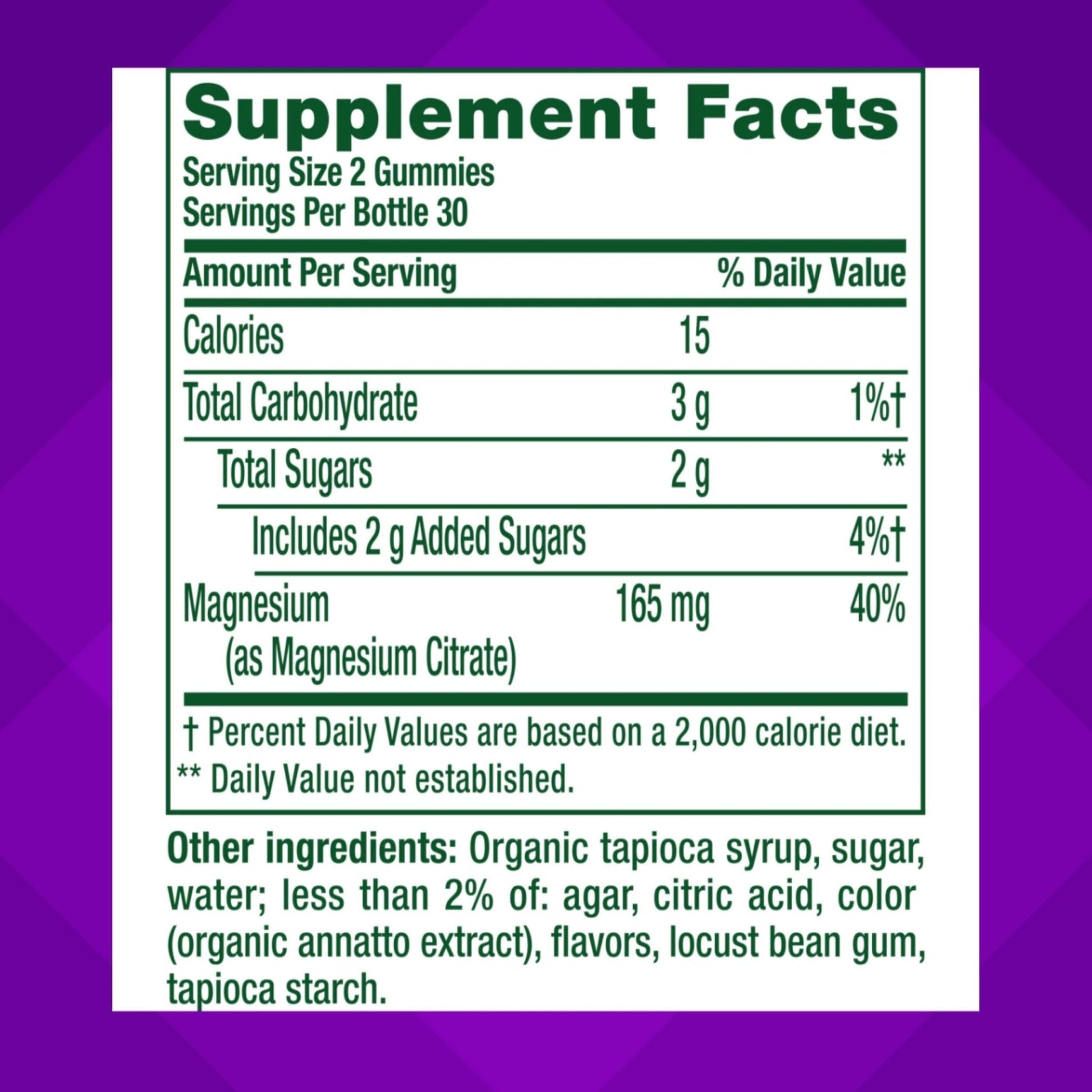 vitafusion Magnesium Gummy Supplement, Bring calm to your vitamin routine, Tropical Citrus Flavor, 60 Gummies - Maple Wellness Supplements