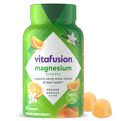 vitafusion Magnesium Gummy Supplement, Bring calm to your vitamin routine, Tropical Citrus Flavor, 60 Gummies - Maple Wellness Supplements