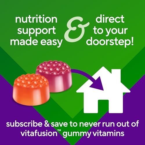 vitafusion Vitamin D3 Gummies, Bone and Immune Support, Peach, Blackberry, Strawberry Flavored - Maple Wellness Supplements