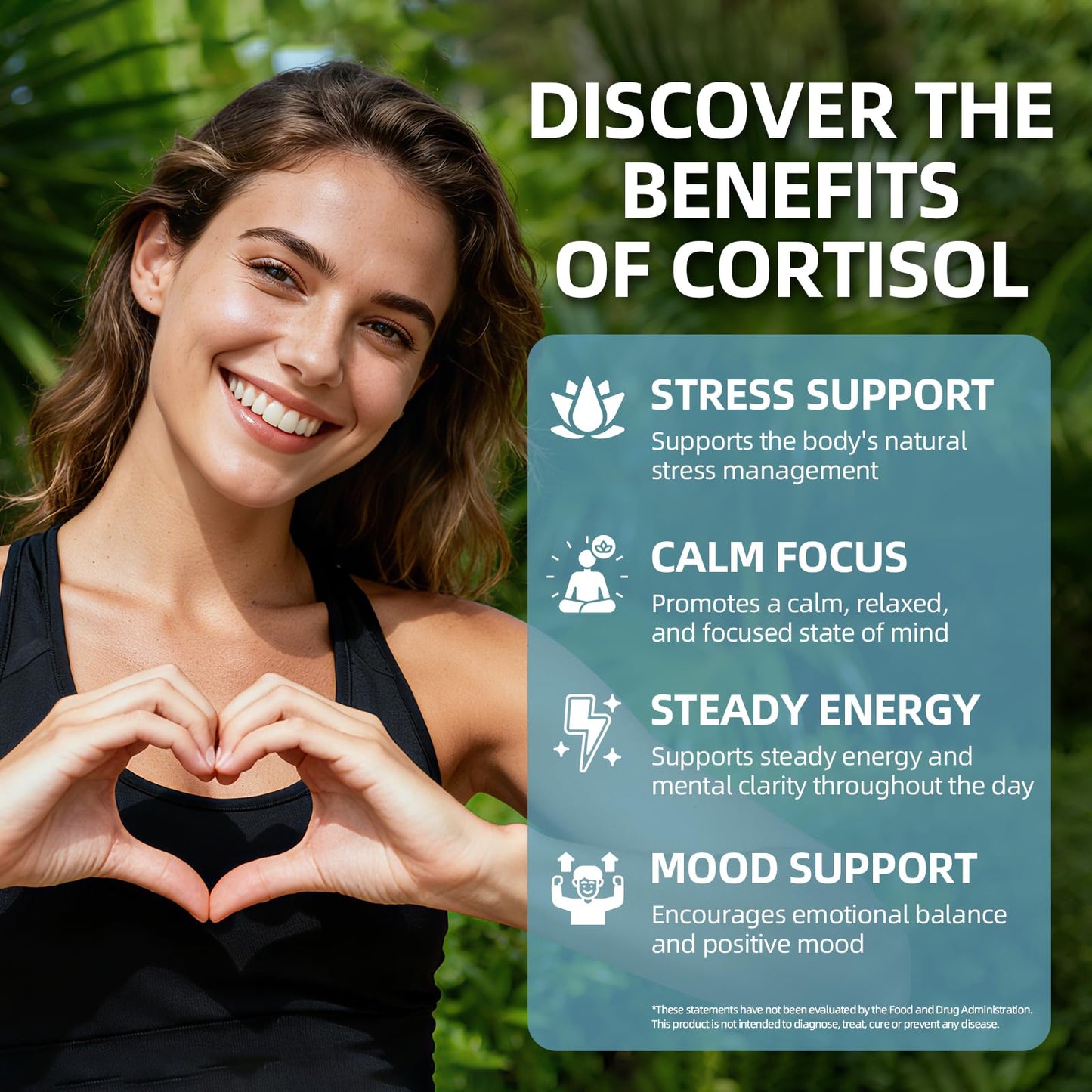 VitaHarbor Cortisol Supplement for Women and Men, 4-in-1 Cortisol Reducer with Magnesium Glycinate, Ashwagandha, Phosphatidylserine, L-Theanine, for Relaxation & Calm Support, 90 Veg Caps - Maple Wellness Supplements