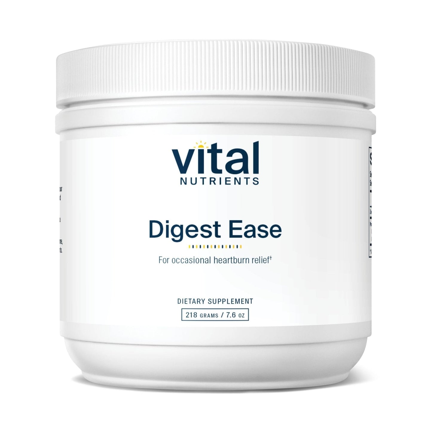 Vital Nutrients Digest Ease (Formerly Heartburn Tx) - Occasional Heartburn & Indigestion Relief - Supports Healthy GI Function & Helps Soothe GI Tract - Gluten, Dairy, Soy Free - Non-GMO - 50 Servings - Maple Wellness Supplements