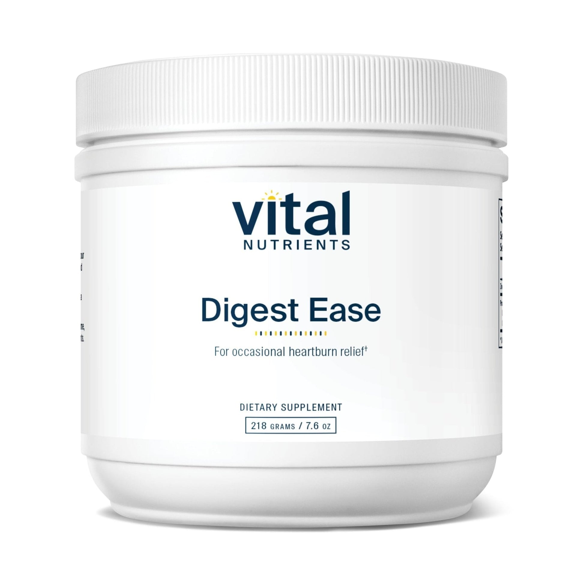 Vital Nutrients Digest Ease (Formerly Heartburn Tx) - Occasional Heartburn & Indigestion Relief - Supports Healthy GI Function & Helps Soothe GI Tract - Gluten, Dairy, Soy Free - Non-GMO - 50 Servings - Maple Wellness Supplements