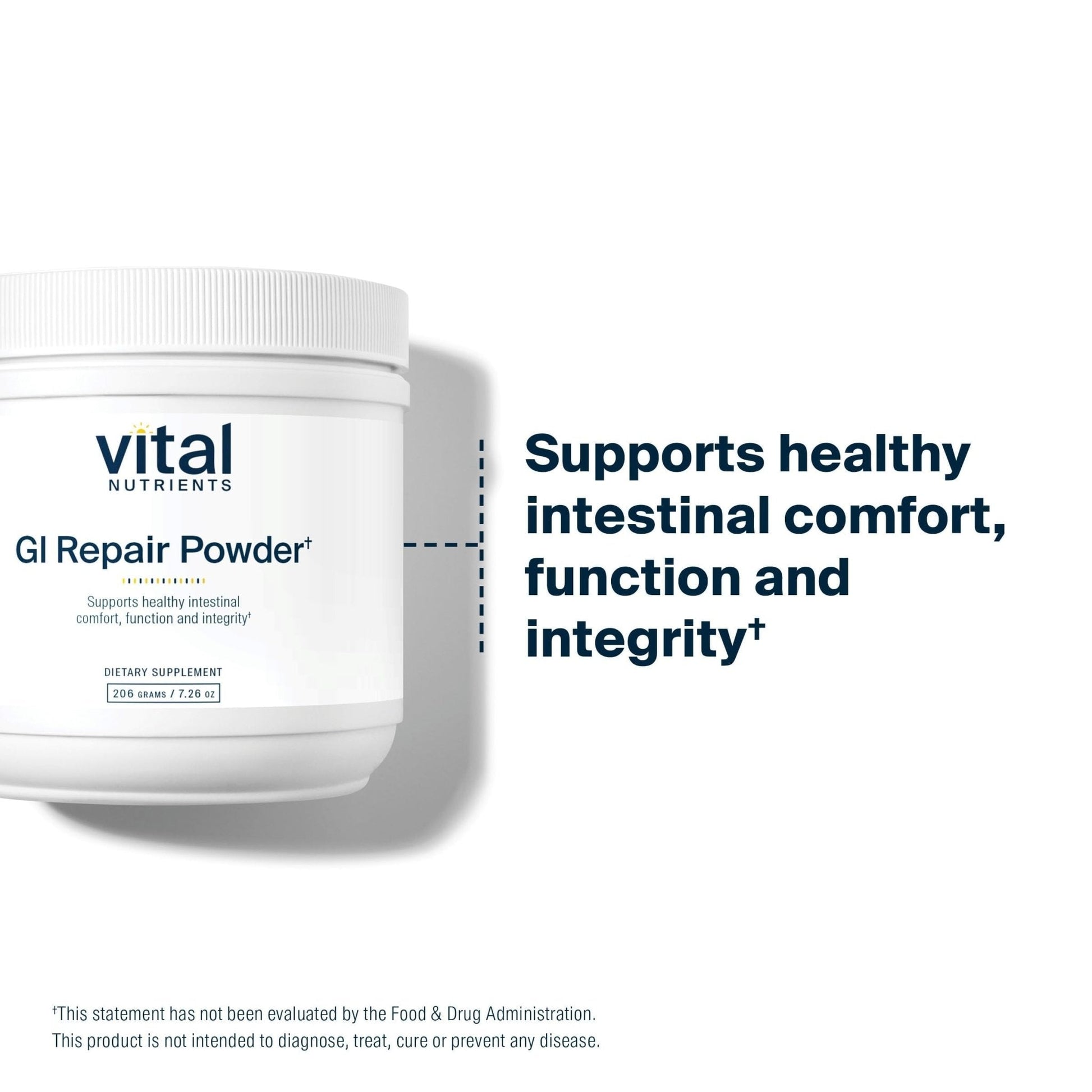 Vital Nutrients GI Repair Powder - Leaky Gut Powder with L Glutamine and Zinc - Digestive Enzyme Supplement to Support Gut Health - Maple Wellness Supplements