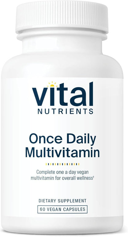Vital Nutrients Once Daily Multivitamin - Vegan Multi for Women & Men - Allergen-Free - 19 Essential Vitamins + Antioxidants for Eye and Heart Health - Maple Wellness Supplements