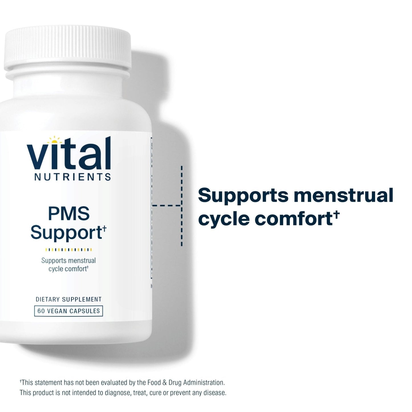 Vital Nutrients PMS Support - Vitex Berry & Passionflower Extract for Premenstrual Support & Hormone Balance* - Vitamin B6 PMS Supplements - Gluten, Dairy, Soy Free - Non-GMO - 60 Capsules - Maple Wellness Supplements
