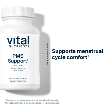 Vital Nutrients PMS Support - Vitex Berry & Passionflower Extract for Premenstrual Support & Hormone Balance* - Vitamin B6 PMS Supplements - Gluten, Dairy, Soy Free - Non-GMO - 60 Capsules - Maple Wellness Supplements